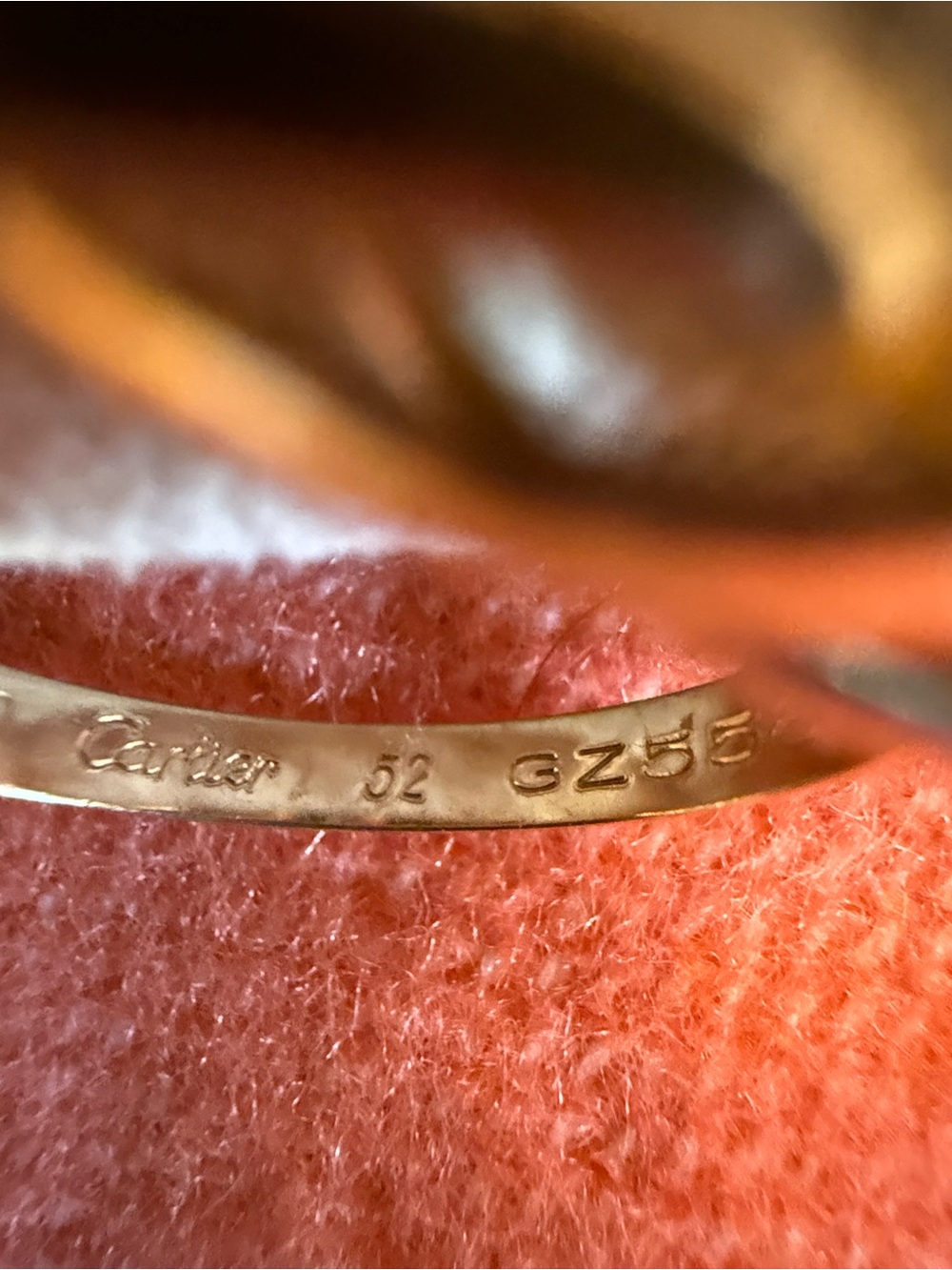 Vintage Cartier Trinity Ring 18K Tri-Gold with Certificate 1992 Size 5 1/2-6 - Picture 9 of 12